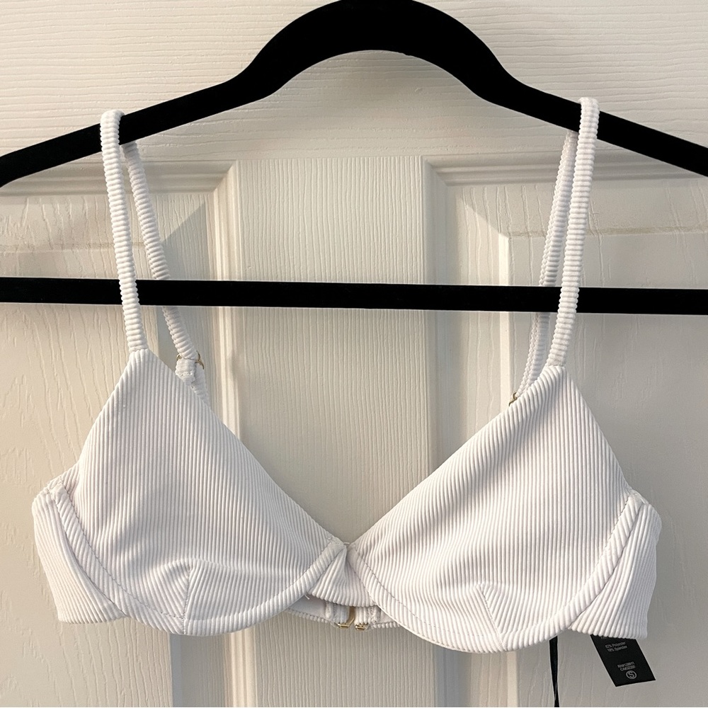 Beach Riot Ribbed Camilla Top | White